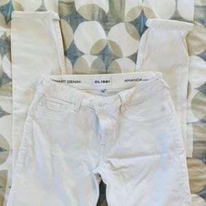 DL1961 white skinny jeans